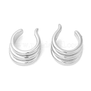 Латунные серьги-каффы для женщин EJEW-Q770-25P