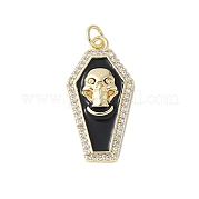 Латунные микро проложить кубического циркония подвески KK-F892-04G-02A