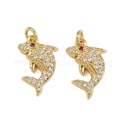 Латунные микро проложить кубического циркония подвески KK-L241-13G