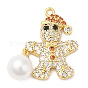 Подвески из кубического циркония с покрытием из латуни KK-R150-16G