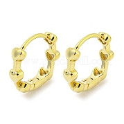 Brass Hoop Earrings EJEW-L211-010C-G