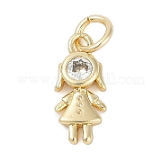 Подвеска из латуни с микропаве из кубического циркония KK-H509-41G-02