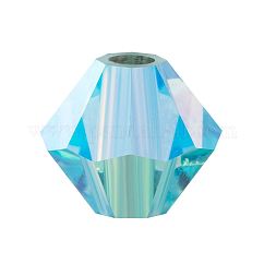 Perle di cristallo preciosa®, cristallo ceco, bicono(451 69 302 rondelle), 60010 20000 acqua bohemica ab 2x, 4mm, Foro: 0.8 mm