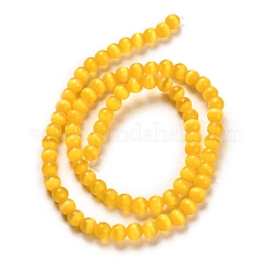 Chapelets de perles d'œil de chat en verre&nbsp;CE-R010-08