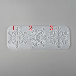 Weihnachten DIY Schneeflocke Silikon Anhänger Formen&nbsp;LS-DIY-P006-31