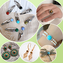 64 Stück Edelstein-Cabochons in 16 Stilen&nbsp;G-PH0002-98