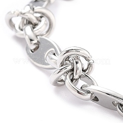 Anlaufgeschütztes Gliederkettenarmband aus 304 Edelstahl für Männer und Frauen&nbsp;BJEW-Z011-21P