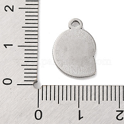 Colgantes de acero inoxidable 304 con temática oceánica&nbsp;STAS-M072-04C-P