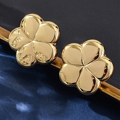 Pendientes de botón de acero inoxidable 304 con diseño de flor para mujer&nbsp;EJEW-A125-73G