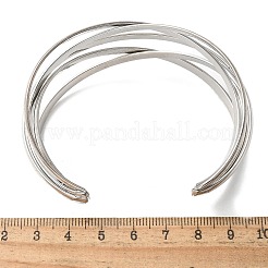 Brazaletes de hierro con electroforesis&nbsp;BJEW-M057-07P