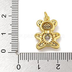 Cremagliera placcatura micro ottone spianare pendenti zirconi&nbsp;KK-I718-02B-G