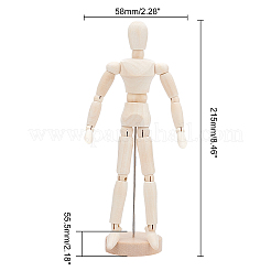 Marionnette en bois vierge inachevée&nbsp;DIY-WH0163-92C