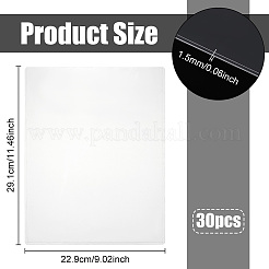 30 soporte para tarjetas de nombre de PVC.&nbsp;AJEW-CL0001-59