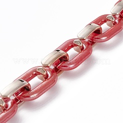 Cadenas portacables de acrílico opaco hechas a mano&nbsp;AJEW-JB00890-02