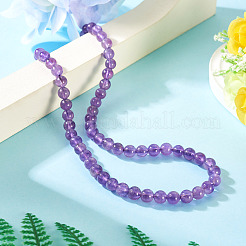 Natürlichen Amethyst Perlen Stränge&nbsp;G-TA0002-57B