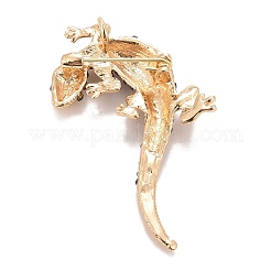 Badge lézard strass&nbsp;X1-JEWB-E013-03G-01