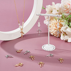 20 Stück 2 Farben Messing-Strass-Anhänger&nbsp;FIND-DR0001-70