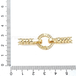 Ring aus Messing mit Mikropflaster und klaren Zirkonia&nbsp;KK-Z143-12G