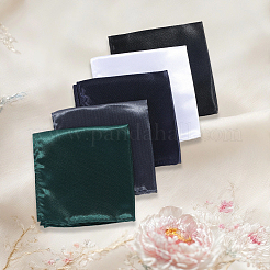 5 pièce d'accessoires de serviette de poche en polyester 5 couleurs&nbsp;AJEW-CN0004-38