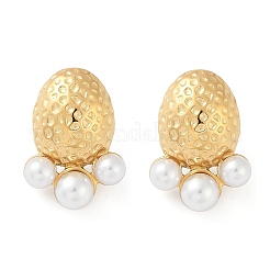 Pendientes de botón de acero inoxidable 304&nbsp;EJEW-G423-29C-G