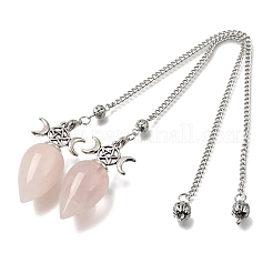 Pendenti di pendenti radiestesici naturali al quarzo rosa&nbsp;GG-CBA6D08-A05