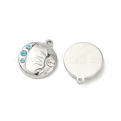 Pendentifs en strass en acier inoxydable 304&nbsp;STAS-L308-06P