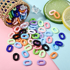 360pcs 12 Farben Acrylverbindungsringe&nbsp;OACR-YW0002-69