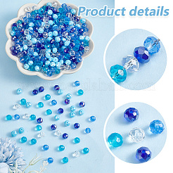 500pcs 5 perles de verre électrolytiques de style&nbsp;EGLA-PH0001-40B