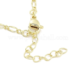Collane con pendente in ottone micro pavé di zirconi chiari&nbsp;LS-NJEW-B101-03G-01