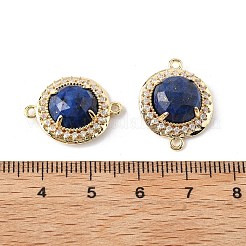 Gefärbte natürliche Lapislazuli-Anhänger mit facettierten Verbindern&nbsp;G-H323-03G-07