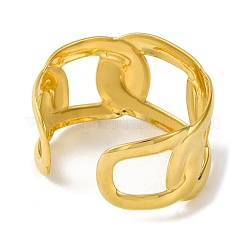 Placcatura ionica (ip) 304 catene a maglie in acciaio inossidabile braccialetti polsini per le donne&nbsp;BJEW-B104-24G