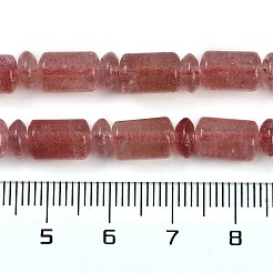 Fragola naturale perle di quarzo fili&nbsp;G-M420-C04-02