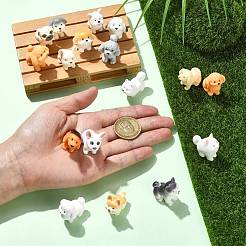 34 pz 17 stili di decorazioni per esposizione di cani in resina opaca&nbsp;RESI-CJ0005-40