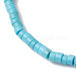 Natürliche Howlith und Perlen btacelets&nbsp;BJEW-JB10681-07