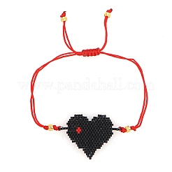 Braccialetto di perline intrecciate con semi di miyuki&nbsp;BJEW-A121-04