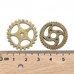 Metalllegierung steampunk Gang Anhänger / charms Anschlüsse cog Anhänger&nbsp;TIBEP-X0021-01AB-FF