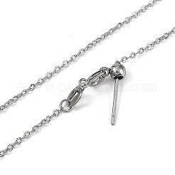 Colliers à chaînes en acier inoxydable 304&nbsp;NJEW-H042-06P