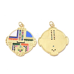 Pendentifs en laiton avec zircone cubique&nbsp;ZIRC-C024-25G