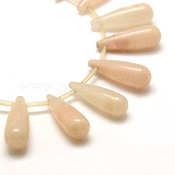 Fili di perle di pietre preziose naturali a goccia&nbsp;G-P063-131