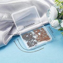 20 Paar 2 Farben 304 Edelstahl Ohrring Zubehörse&nbsp;STAS-SC0004-17