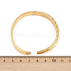 304 Edelstahl-Armreifen mit Scharnier für Damen&nbsp;BJEW-C114-07G