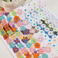 Ruban de bordure en polyester à fleurs&nbsp;OCOR-GF0001-19