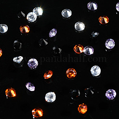 40 Stück 4 Farben Zirkonia-Cabochons&nbsp;ZIRC-YW0001-20C