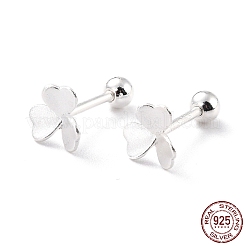 Orecchini in argento sterling clover 925 per cartilagine da ragazza e donna&nbsp;EJEW-I259-10S