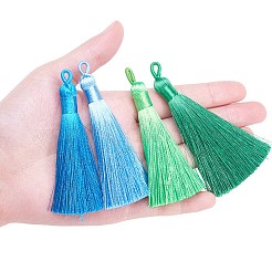 Polyester Quaste große Anhänger Dekoration&nbsp;AJEW-S059-M