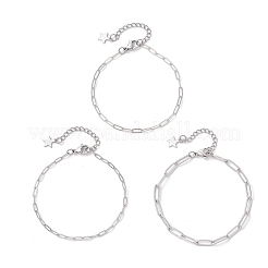 3 Stück Armbänder aus 304 Edelstahl&nbsp;BJEW-JB12463