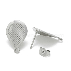 Boucles d'oreilles à tige en acier inoxydable 304 anti-ternissement&nbsp;STAS-Q225-08A