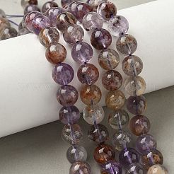 Perles et brins de quartz fantôme violet naturel&nbsp;G-S333-10mm-030-01
