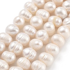 Fili di perle di perle d'acqua dolce coltivate naturali&nbsp;PEAR-C003-15C