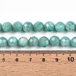 Chapelets de perles en amazonite naturelle&nbsp;G-S345-8mm-25
